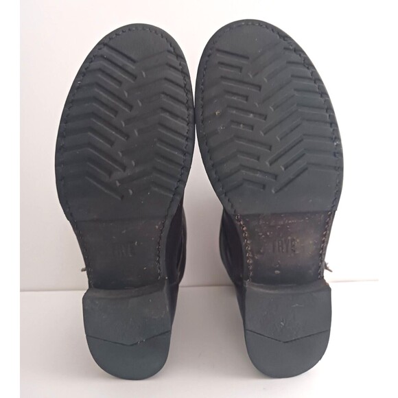 FRYE Veronica Ankle Bootie Dk Brown Distressed Leather Moto Buckle Strap 8.5 - Picture 14 of 14